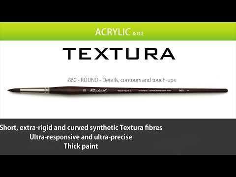 Пензель синтетика кругла Raphael Textura, №10, професійний, довга ручка 860.10 фото