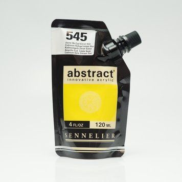 Акрилова фарба Sennelier Abstract, 120 мл, Кадмій жовто-лимонний відтінок (Cadmium Yellow Lemon Hue) N121121.545 фото
