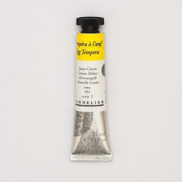 Фарба темперна Sennelier 21 мл, професійна, S3, Жовто-лимонний (Lemon Yellow) 778 фото