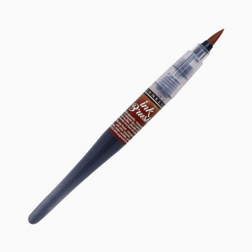 Ручка-пензель з чорнилом Sennelier Ink Brush, Умбра натуральна (Raw umber) 3021 фото