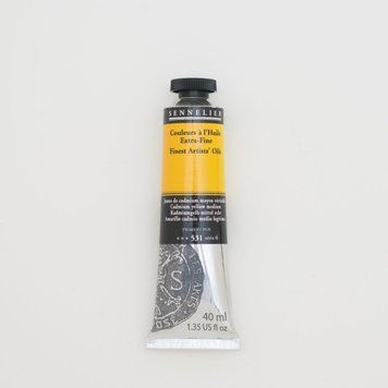 Олійна фарба Sennelier, 40 мл, професійна, S6, Кадмій жовтий середній (Cadmium yellow medium) 3352 фото