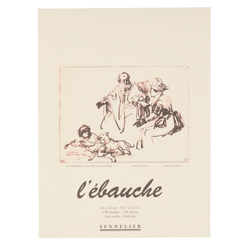 Блокнот склейка для ескізів та начерків Ebauche Sennelier, 130 аркушів, 90 г/м, 24x32 см N136287 фото